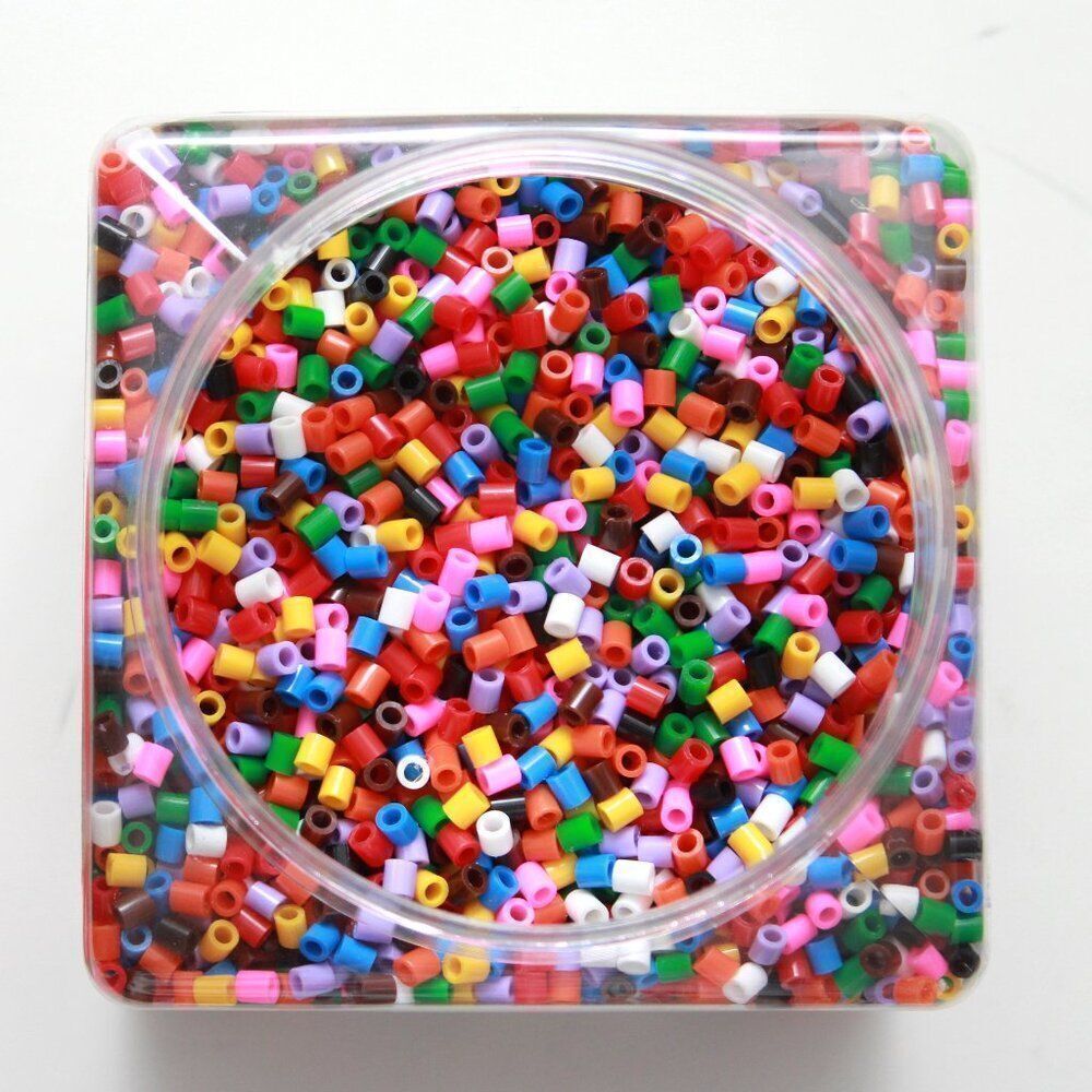Ikea Pyssla (Perler) Beads Multi Color Rainbow Craft Beads +4 Boards - Picture 1 of 4